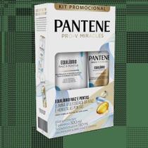 Kit Shampoo e Condicionador Pantene Equilíbrio Raiz e Pontas 300ml+150ml