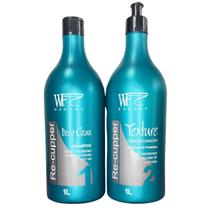 Kit Shampoo e Condicionador para Cabelos com Caspa, Pontas Secas, Oleosos e Mistos WF RECUPPER 2L