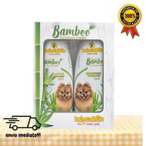 kit shampoo e condicionador para Cães com aroma de bambu
