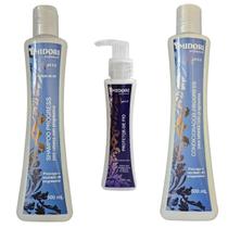 Kit Shampoo e Condicionador Progressiva mais Protetor de Fio - Midori