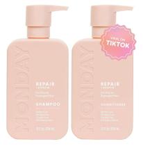 Kit Shampoo e Condicionador Reparador Monday Haircare - 355ml cada