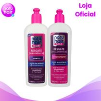 Kit Shampoo e Condicionador Resgate Hialurônico Natuhair SOS Kit Shampoo e Condicionador Resgate Hialurônico Natuhair SOS
