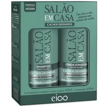 Kit Shampoo e Condicionador Salão Em Casa Cachos Definidos Eico