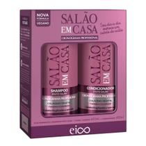 Kit Shampoo e Condicionador Salão Em Casa Cronograma Profissional Eico