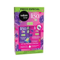 Kit Shampoo e Condicionador Salon Line Kids Meu Liso Uva Kit Shampoo e Condicionador Salon Line Kids Meu Liso Uva