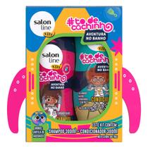 Kit Shampoo e Condicionador Salon Line Kids To de Cachinho Aventura no Banho 300ml cada