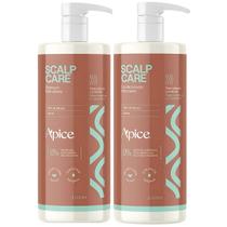 Kit Shampoo E Condicionador Scalp Care Capilar Apice Vegano Nutrição Menta 1L
