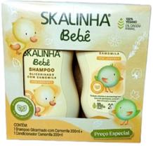 kit shampoo e Condicionador Skalinha bebê 200ml, 100% vegano