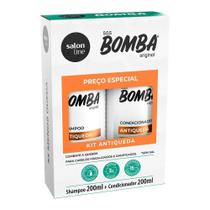 Kit Shampoo e Condicionador SOS Bomba Antiqueda Salon Line 200ml - S.O.S Bomba