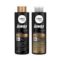 Kit Shampoo e Condicionador SOS Bomba Força e Engrossamento Salon Line