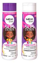 Kit Shampoo E Condicionador Sos Cachos Kids Super Óleos Kit Shampoo E Condicionador Sos Cachos Kids Super Óleos