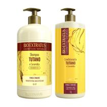 Kit Shampoo e Condicionador Tutano Bio Extratus 1L Ceramidas Força Maciez Hidratação Capilar