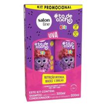 Kit Shampoo E Condicionador Uva Todecacho Kids Salon Line 500ML Kit Shampoo E Condicionador Uva Todecacho Kids Salon Line 500ML