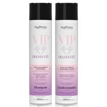 Kit Shampoo E Condicionador Vip Diamante 300ml Myphios Kit Shampoo E Condicionador Vip Diamante 300ml Myphios