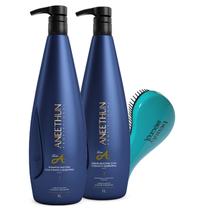 Kit Shampoo E Creme De Silicone Aneethun Litro E Escova Bys Kit Shampoo E Creme De Silicone Aneethun Litro E Escova Bys