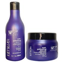 Kit Shampoo e Creme Máscara para Cabelos Brancos,Loiros, Grisalhos e Platinados WF Jet Silver 550ml Kit Shampoo e Creme Máscara para Cabelos Brancos,Loiros, Grisalhos e Platinados WF Jet Silver 550ml