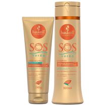 Kit Shampoo E Creme Sem Enxague 4 Em 1 Haskell S.O.S Verão