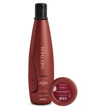 Kit Shampoo e Dose Force System Aneethun Fortalecedor