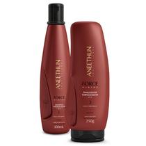 Kit Shampoo e Finalizador Force System Aneethun Fortalecedor