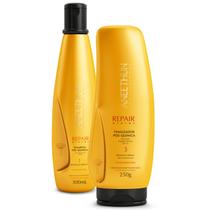 Kit Shampoo e Finalizador Pos Quimica Aneethun Repair System Kit Shampoo e Finalizador Pos Quimica Aneethun Repair System