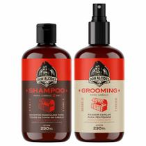 Kit Shampoo e Grooming Para Cabelo Barba Negra Don Alcides