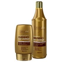 Kit Shampoo e Leave in 5 em 1 Forever Liss Banho de Verniz