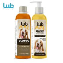 Kit Shampoo e Leave-in Lub Max Para Cães e Gatos
