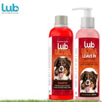 Kit Shampoo e Leave-in Lub Ultra Para Cães e Gatos