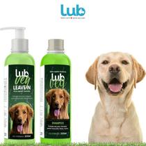Kit Shampoo e Leave-in Lub Veg Para Cães e Gatos