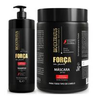 Kit Shampoo e Máscara 1L Força e Crescimento Capilar Bio Extratus