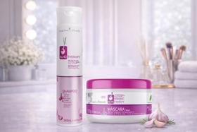 Kit Shampoo E Máscara 250g Alho Therapy Nathydras Cabelos Danificados