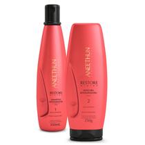 Kit Shampoo e Mascara Aneethun Restore System Restauração