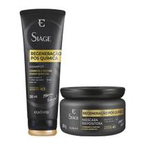 Kit Shampoo e Máscara de Reconstrução Capilar Regeneração Pós Química Reparação Eudora Siàge Kit Shampoo e Máscara de Reconstrução Capilar Regeneração Pós Química Reparação Eudora Siàge