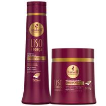 Kit Shampoo e Mascara Haskell Liso com Força 500ml