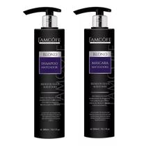 Kit Shampoo e Máscara Matizador Blond Jamcofe Professional