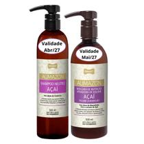 Kit Shampoo e Máscara Nutrição Aumazon Açaí Perigot 500ml para Cães e Gatos Kit Shampoo e Máscara Nutrição Aumazon Açaí Perigot 500ml para Cães e Gatos