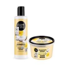 Kit Shampoo e Máscara Nutritiva - Óleo de Coco e Jasmim-Manga Organic Shop