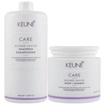 Kit Shampoo E Máscara Profissional Keune Care Blonde Savior