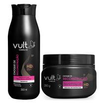 Kit Shampoo e Máscara Restauração Capilar Choque de Reconstrução Reparação Vult