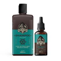 Kit shampoo e óleo para barba don alcides calico jack
