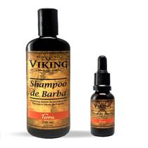 Kit Shampoo e Óleo para Barba Viking Terra