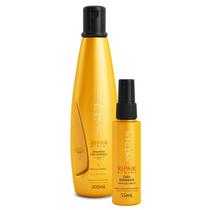 Kit Shampoo e Oleo Pos Quimica Aneethun Linha Repair System