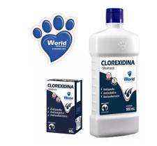 Kit Shampoo E Sabonete Clorexidina Dugs Antisséptico - World