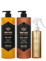 Kit Shampoo e Treatment 1000ml E No Wash Repair 200ml Propolis Kerasys Kit Shampoo e Treatment 1000ml E No Wash Repair 200ml Propolis Kerasys