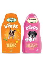 Kit Shampoo Filhotes E Condicionador Hidratante Beeps Pet Society Para Cães e Gatos