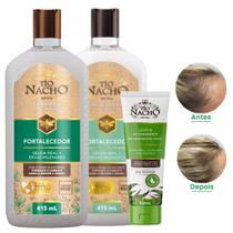 Kit Shampoo FORTALECEDOR Antiqueda + Condicionador + Leave In Tio Nacho 120ml Kit Shampoo FORTALECEDOR Antiqueda + Condicionador + Leave In Tio Nacho 120ml