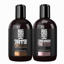 Kit Shampoo Fortalecedor + Condicionador Para Barba Big Barber 250ml Caixa Com 2 Unidades