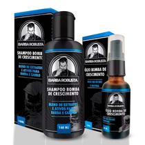 Kit Shampoo Fortalecedor Óleo Hidratante Para Barba Robusta