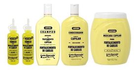 Kit Shampoo Fortalecimento Capilar Gota Dourada Com 5 Itens