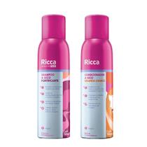 Kit Shampoo Fortificante a Seco e Condicionador a Seco Segunda Chance Ricca 150ml